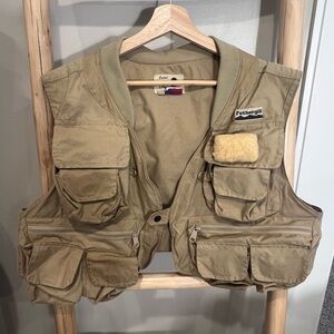 Trout Traps Ltd fly fishing Vest - Khaki made in the USA vintage fothergill